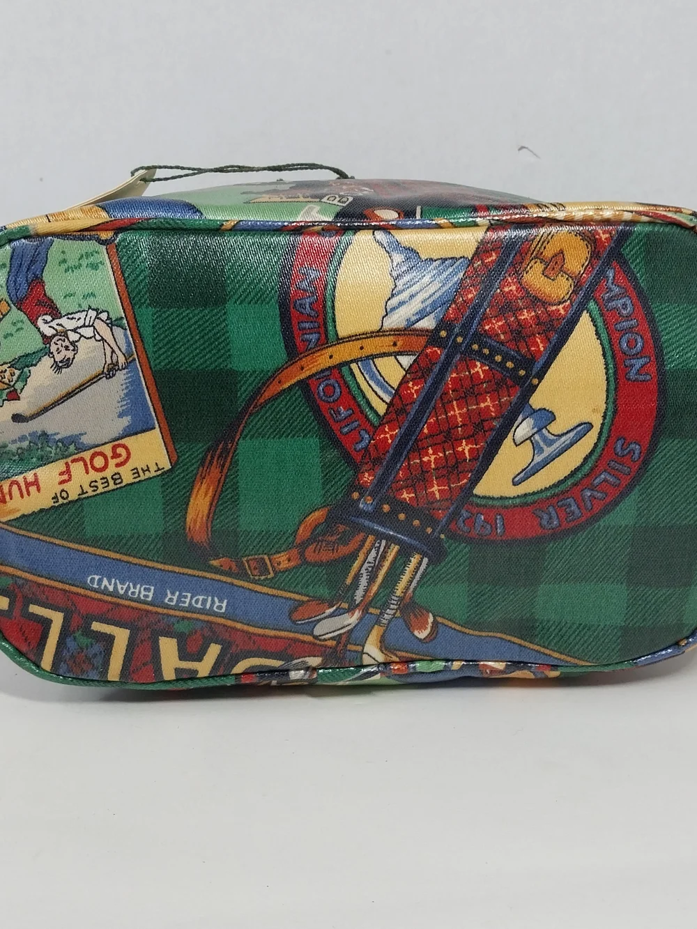 Vtg Nordic House Designs Country Club Golf Toiletry Cosmetic Make-Up Travel Case